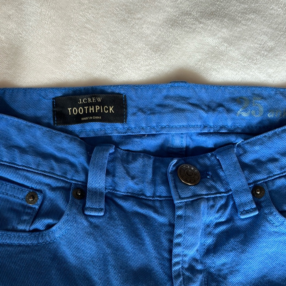 JCrew Toothpick ankle Jean